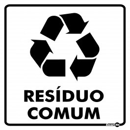 Adesivo Para Coleta Seletiva - Resíduo Comum