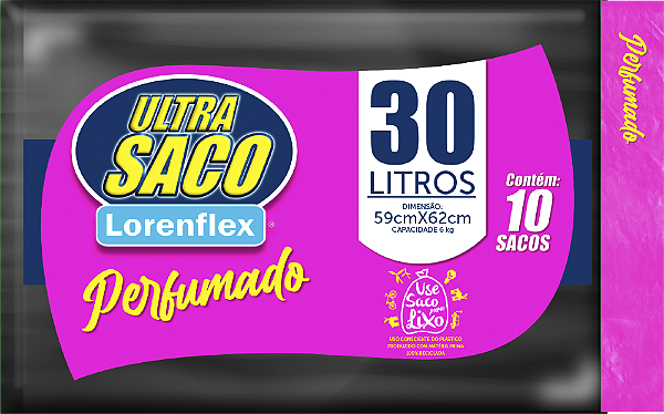 Super Saco de Lixo 30 Litros - 10 Unidades