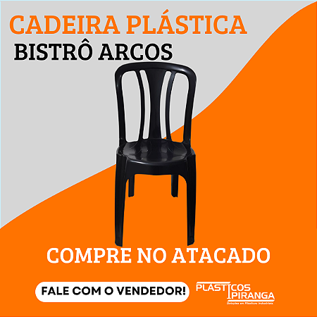 Cadeira Plástica Bistrô Arcos
