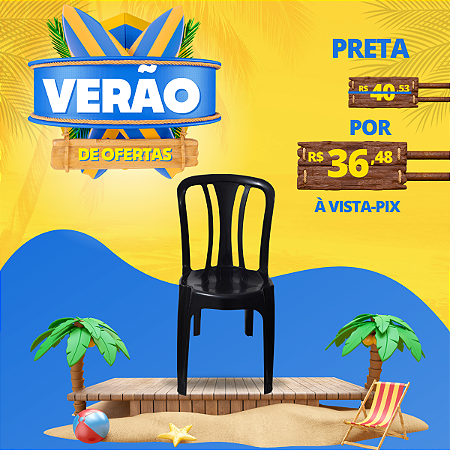 Cadeira Plástica Bistrô Arcos