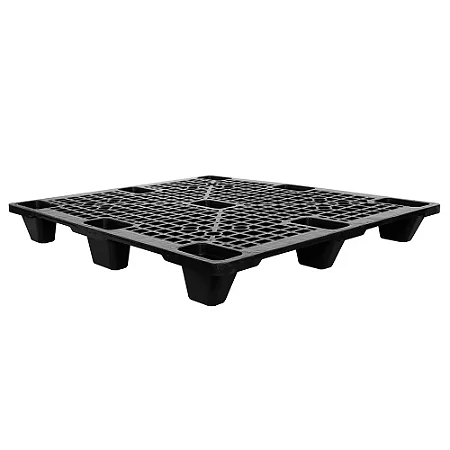 Pallet Vazado Plástico Preto