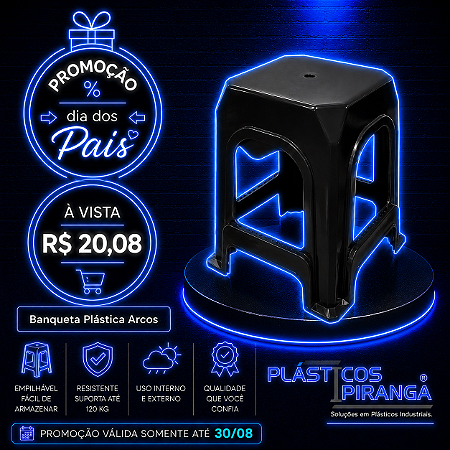 Banqueta Plástica Arcos