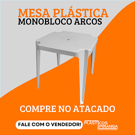 Mesa Plástica Monobloco Arcos