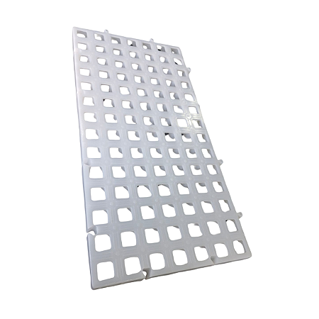 Estrado / Piso de Plástico 25x50x2,5 cm Branco Natural