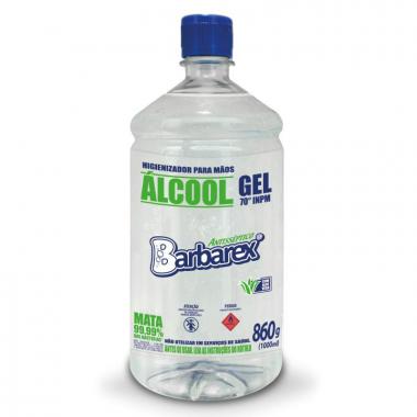 Alcool Gel 70 INPM Aloe Vera Barbarex 860 G