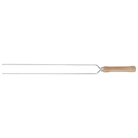 Espeto Duplo para Churrasco 55cm Mor