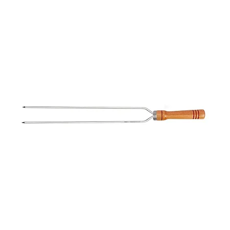 Espeto Alumínio Duplo para Churrasco 80cm Mor