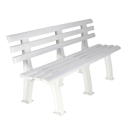 Banco de Jardim Montável Tramandai Branco