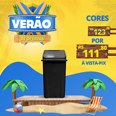 Lixeira Basculante 100 Litros