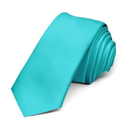 Gravata Azul Tiffany Lisa Cetim Padrinhos 16 Uni Tom Claro