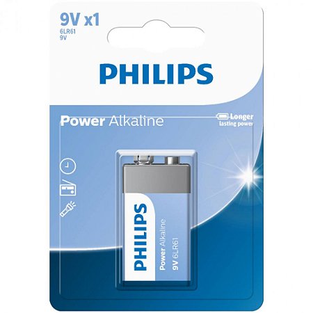 Bateria Alcalina 9V Com 1 Un Philips
