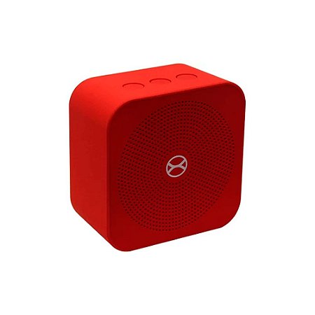 Caixa de Som Bluetooth Xtrax Pocket Potência de 5W Vermelha
