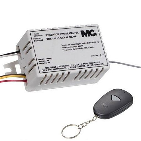 Kit controle remoto standard para automação TRX-111 – 1 canal