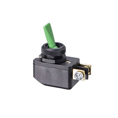 Interruptor de alavanca plástica CS-301D – atuador “A” verde – unipolar