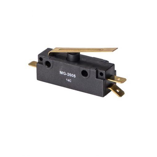 Microinterruptor de ação rápida MG-2605 – IR – Terminal Engate – com haste curta