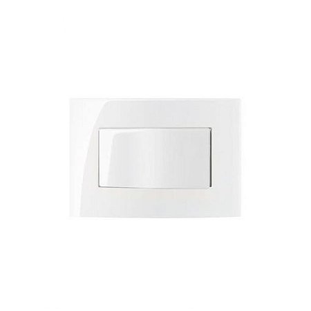 Linha Sleek – Conjunto 1 Interruptor Intermediário Para Móvel – 65x45mm – Branco