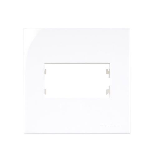 Linha Sleek – Conjunto 1 Placa + Suporte Para Móvel – 70x70mm – Branco