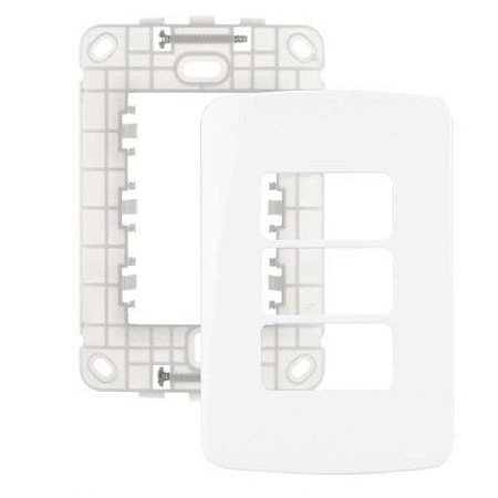 Linha B3 – Placas + Suportes 4×2” – 3 postos horizontais