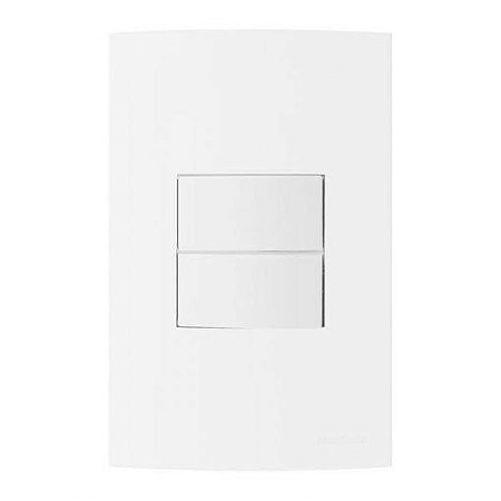 Linha Clean – Conjunto 2 Interruptores Simples 10A 250V~ – Branco