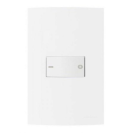 Linha Clean – Interruptor Bipolar Simples 10A 250V~ – Branco