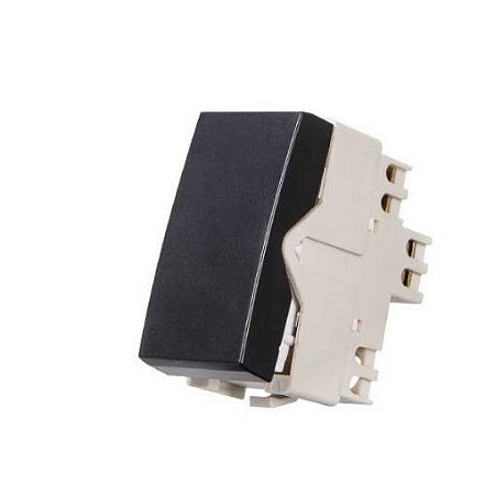 Linha Clean – Interruptor pulsador (sem gravação) 10A 250V~ – Ebony