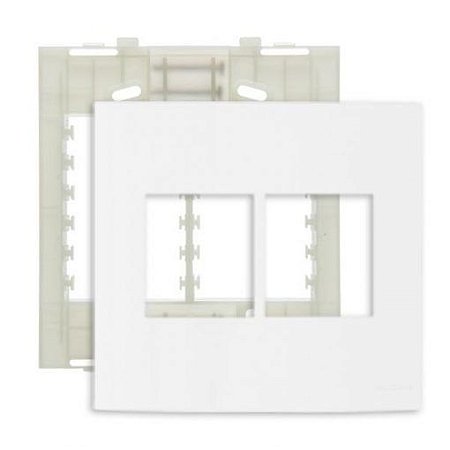 Linha Clean – Placas + Suportes 4×4” 4 postos – Branco