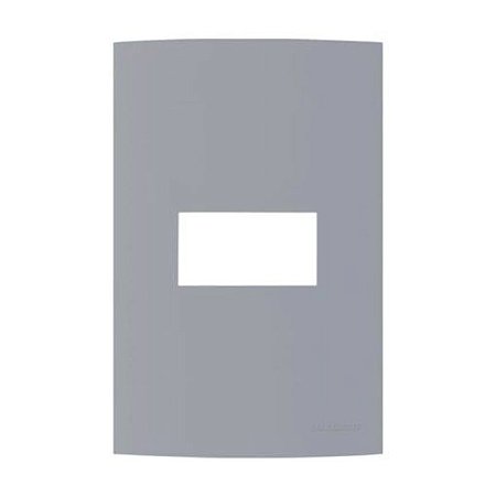 Linha Clean – Placas 4×2’’ 1 postos horizontais – Gris