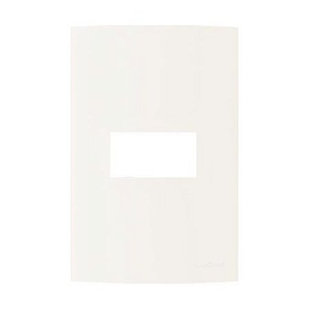 Linha Clean – Placas 4×2’’ 1 postos horizontais – Marfim