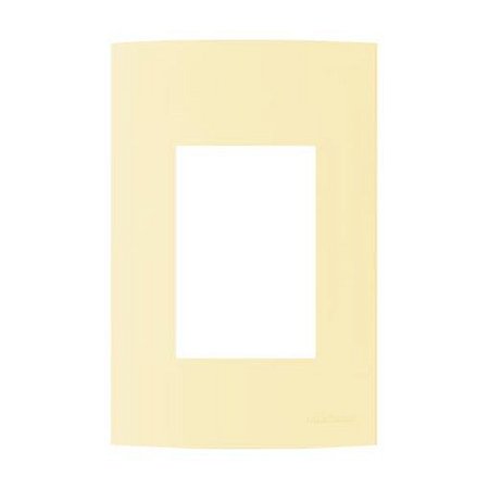 Linha Clean – Placas 4×2’’ 3 postos horizontais – Vanilla