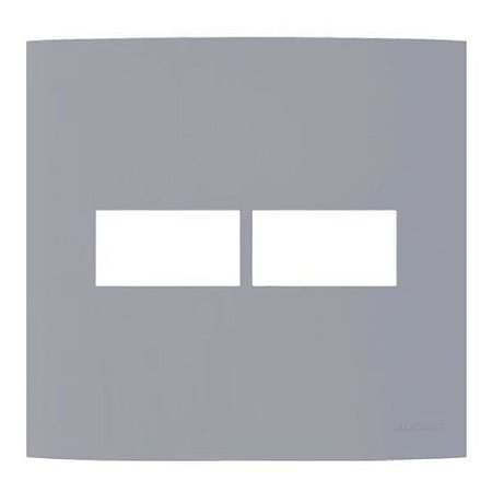 Linha Clean – Placas 4×4’’ 2 postos horizontais – Gris