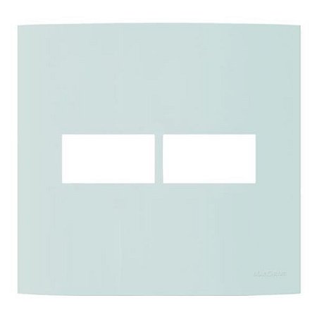 Linha Clean – Placas 4×4’’ 2 postos horizontais – Menta