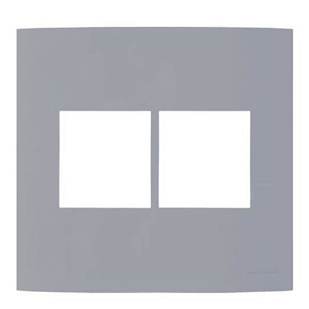 Linha Clean – Placas 4×4’’ 4 postos horizontais – Gris