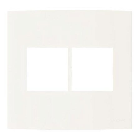 Linha Clean – Placas 4×4’’ 4 postos horizontais – Marfim