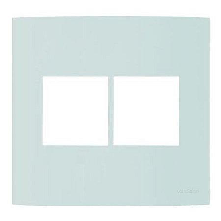 Linha Clean – Placas 4×4’’ 4 postos horizontais – Menta