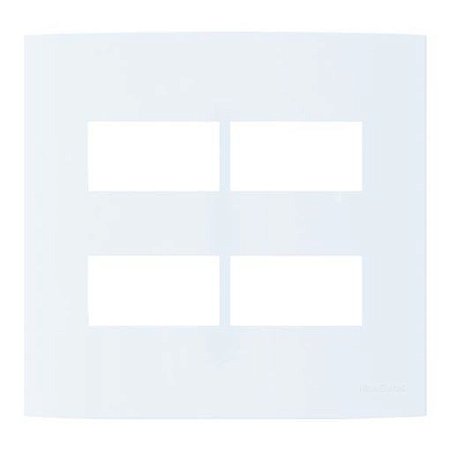 Linha Clean – Placas 4×4’’ 4 postos horizontais separados – Acqua