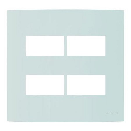 Linha Clean – Placas 4×4’’ 4 postos horizontais separados– Menta