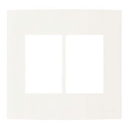 Linha Clean – Placas 4×4’’ 6 postos horizontais – Marfim