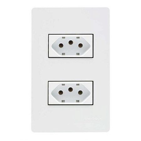 Linha Infiniti – Conjuntos 4×2” 2 tomadas 2P+T separadas 10A 250V~ – Branco