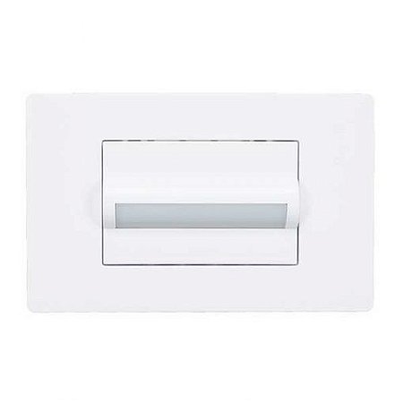 Linha Infiniti – Conjuntos 4×2” Balizador horizontal luz branca fria bivolt – Branco