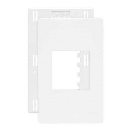Linha Infiniti – Placas + Suportes 4×2’’ 2 postos horizontais – Branco
