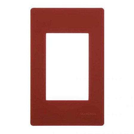 Linha Infiniti – Placas 4×2’’ 3 postos horizontais – Vermelho Escuro