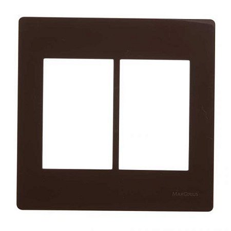 Linha Infiniti – Placas 4×4’’ 6 postos horizontais – Marrom