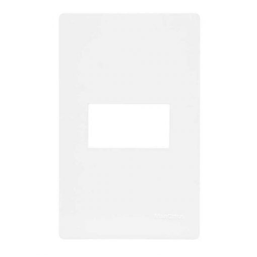 Linha Infiniti – Placas 4×2’’ 1 posto horizontal – Branco