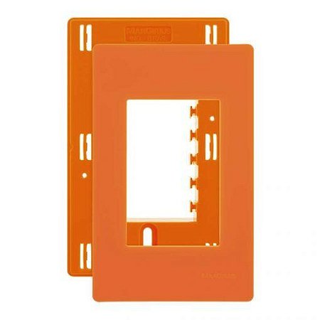Linha Infiniti – Placas + Suportes 4×2” 3 postos – Laranja Motoca
