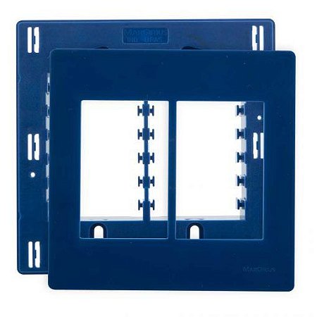 Linha Infiniti – Placas + Suportes 4×4’’ 6 postos horizontais – Azul Marinho