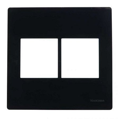 Linha Infiniti – Placas 4×4’’ 4 postos horizontais – Ebony