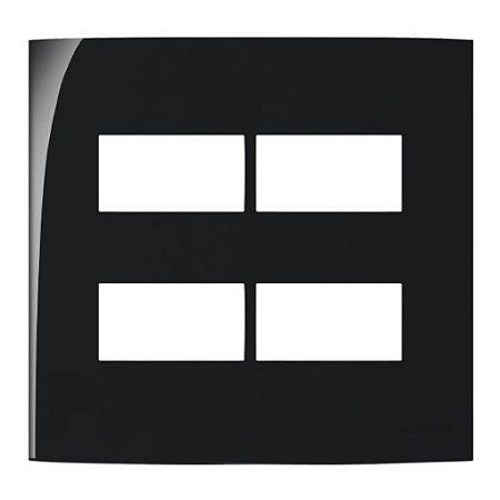 Linha Sleek – 4 postos horizontais separados– Ebony