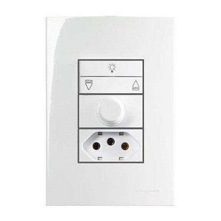 Linha Sleek – Conjuntos 4×2” – Controle de ventilador 500W 220V~ + 1 tomada 2P+T 20A 250V~