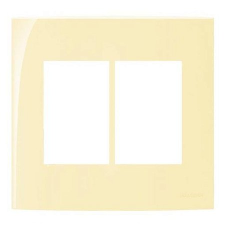 Linha Sleek – Placas 4×4’’ 6 postos horizontais – Vanilla