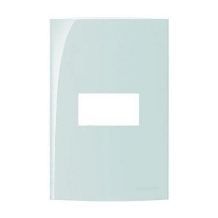 Linha Sleek – Placas 4×2” 1 posto horizontal – Menta